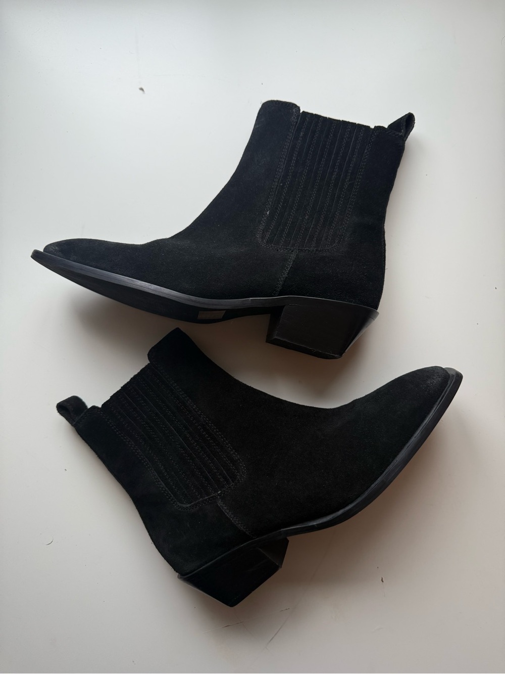 Seychelles Black Suede Chelsea Ankle Boots